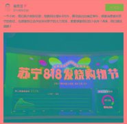 苏宁818一小时战报:同比增371% 移动端占90%